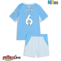 Camiseta Manchester City Marc Guehi #6 Primera Equipación para niños 2026-27 manga corta (+ pantalones cortos)